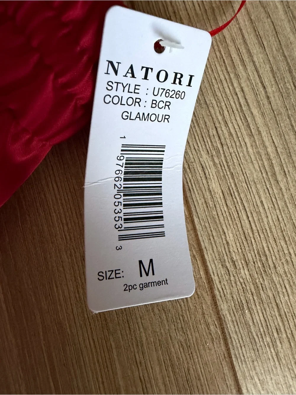 Natori Glamour V-Neck Cami + Shorts Set in Brocade Red